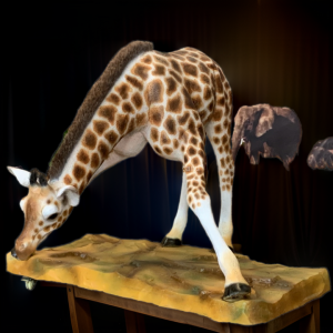 Vier deze unieke aankomende vakantie met Animatronic Giraffe