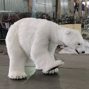 Костюм животного на заказ-Реалистичный костюм белого медведя в натуральную величину (DC-09)