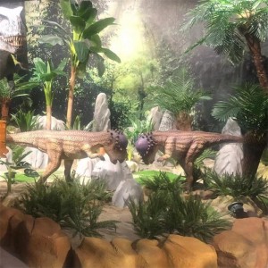 OEM piegādes āra rotaļu laukums augstas simulācijas mākslīgie 3D dinozauru modeļi