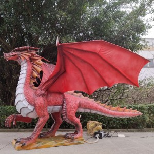 Animatronic Fiery Dragon Simulation Western Dragon for sale(AD-72)