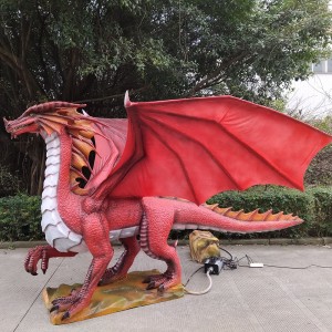 Dragon occidental de simulation de dragon de feu animatronique à vendre (AD-72)