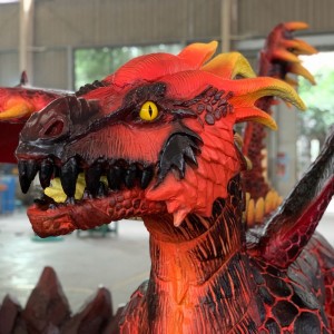 China Supplier Mechanical Dragon Statue Dragọn ọkpụkpụ