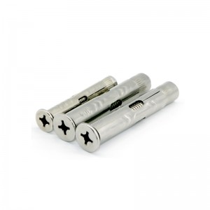 Pembilang Bolt Skru Pengembangan Tenggelam Cross Konkrit Anchor Bolt Keluli Tahan Karat