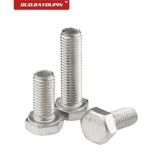 Stainless steel 304 SUS 316 Hex Head bolt DIN933/931