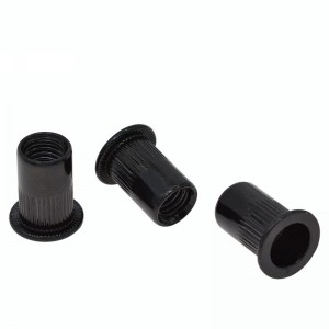 DIN7340 Nouy Rivet Avèg Molete - Nwa Zenk/Oksid Nwa - Nouy Rivet Kouvri