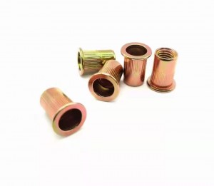 DIN7340 Knurled Rivet Kwayoyi - Galvanized Zinc Plated