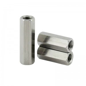Manufacturer Threaded Rod Coupling Nuts connector ZP hexagon fitting long nut for fitting bolts