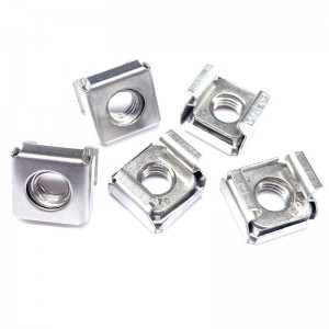 Yellow zinc plating best selling stainless steel cage nuts square lock cage nuts