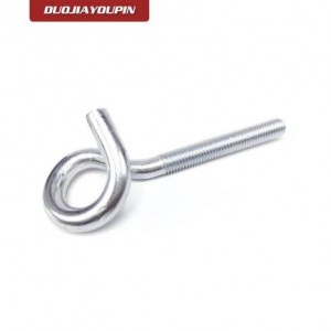 China hot sale m6 m8 m10 ss pigtail screw eye pin bolt 8mm zinc plated wood eye hook screw