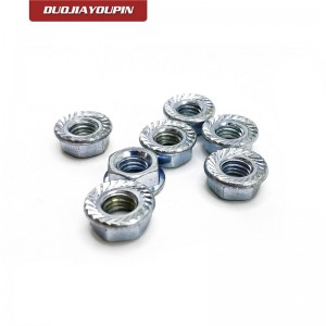 Sleeve anchor flange nut with hex nut and flat washer