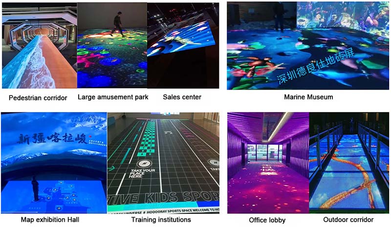 Immersive interactive LED dance floor display company in China