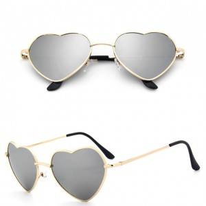 DLL014 Classic love heart shaped sunglasses