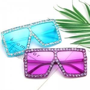 DLL82548 bling bling Crystal sunglasses