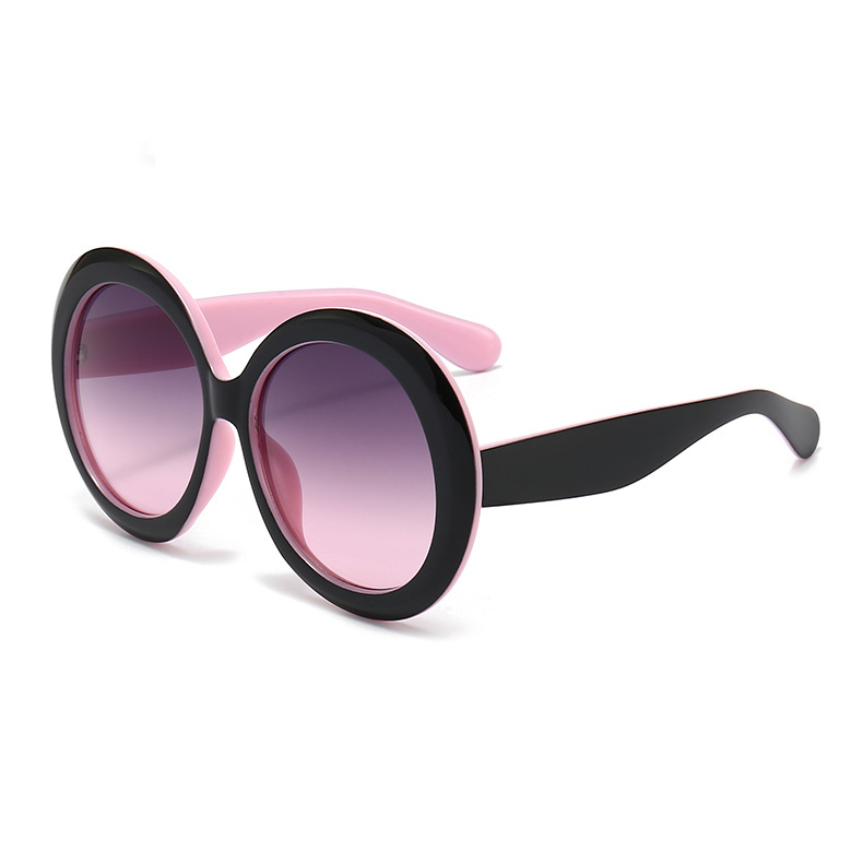 Oversized Round Sunglasses for Women Men Green Black UV400 Oculos Featured Image