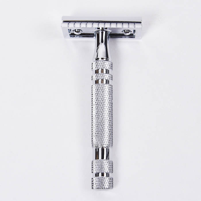 Dongshen wholesale eco-friendly custom durable brass metal double edge pattern handle men's shaving safety razor