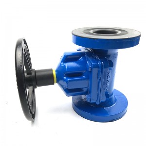 Factory Price China 4″ Bore Cast Iron Stop Diaphragm Saunders Valve Type Kb Hard Rubber Lined with Hand Wheel