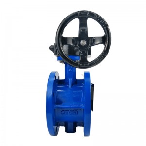 High definition China Double Flange Butterfly Valve for Water