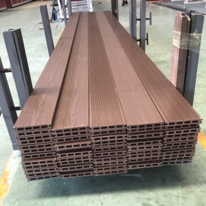 Embossed Square Hole WPC Decking Garden Terrace Decking