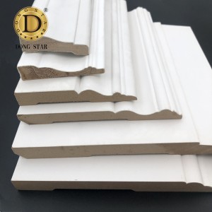White Casing Moulding Crown Moulding Wrap Lines Primed Base Board