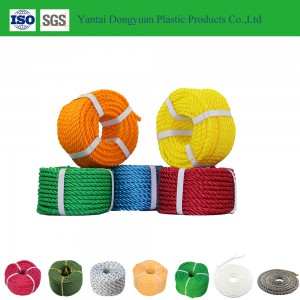 hot sales blue green twisted pe rope,polyethylene rope