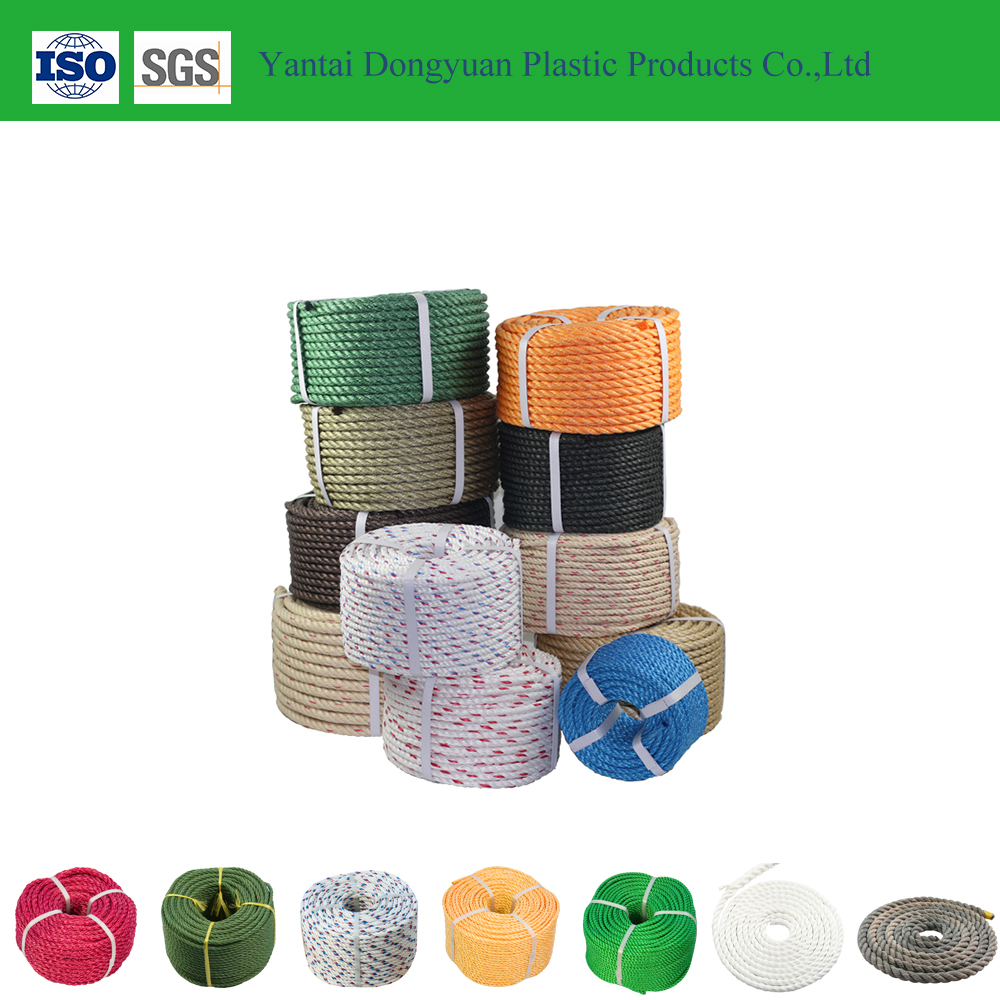 hot sales blue green twisted pe rope,polyethylene rope Featured Image
