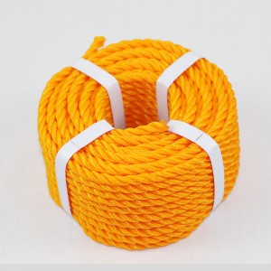 3/4 strands PE polyethylene twisted colour rope for sale