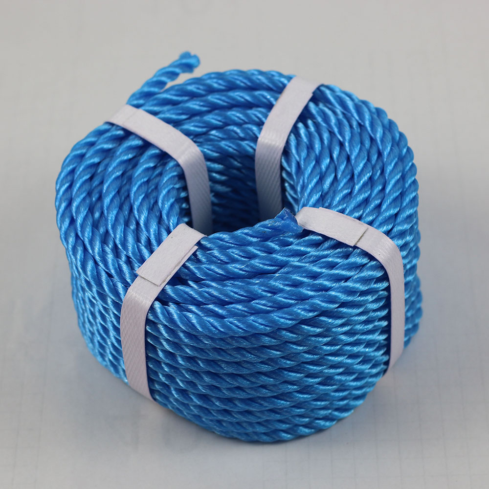 Wholesale High Tensile Strength colorful PE 3-Strand Twisted Rope
