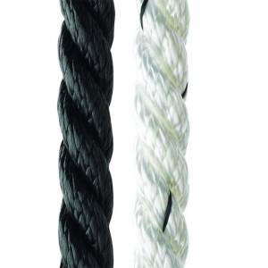 Polyester rope twisted and braided
