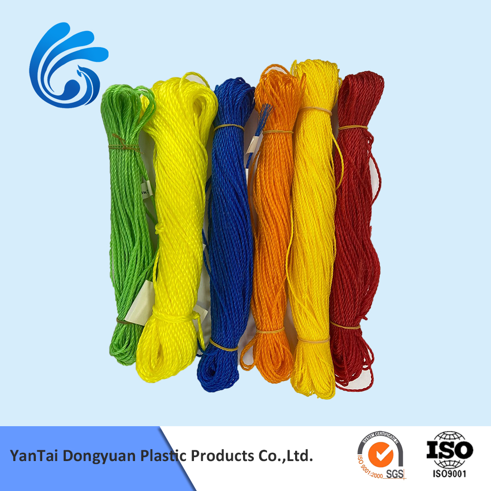 Colorful PE twisted twine rope for fishing line with low price