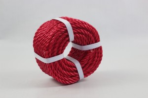 Chinese red PE fishing rope with bright color