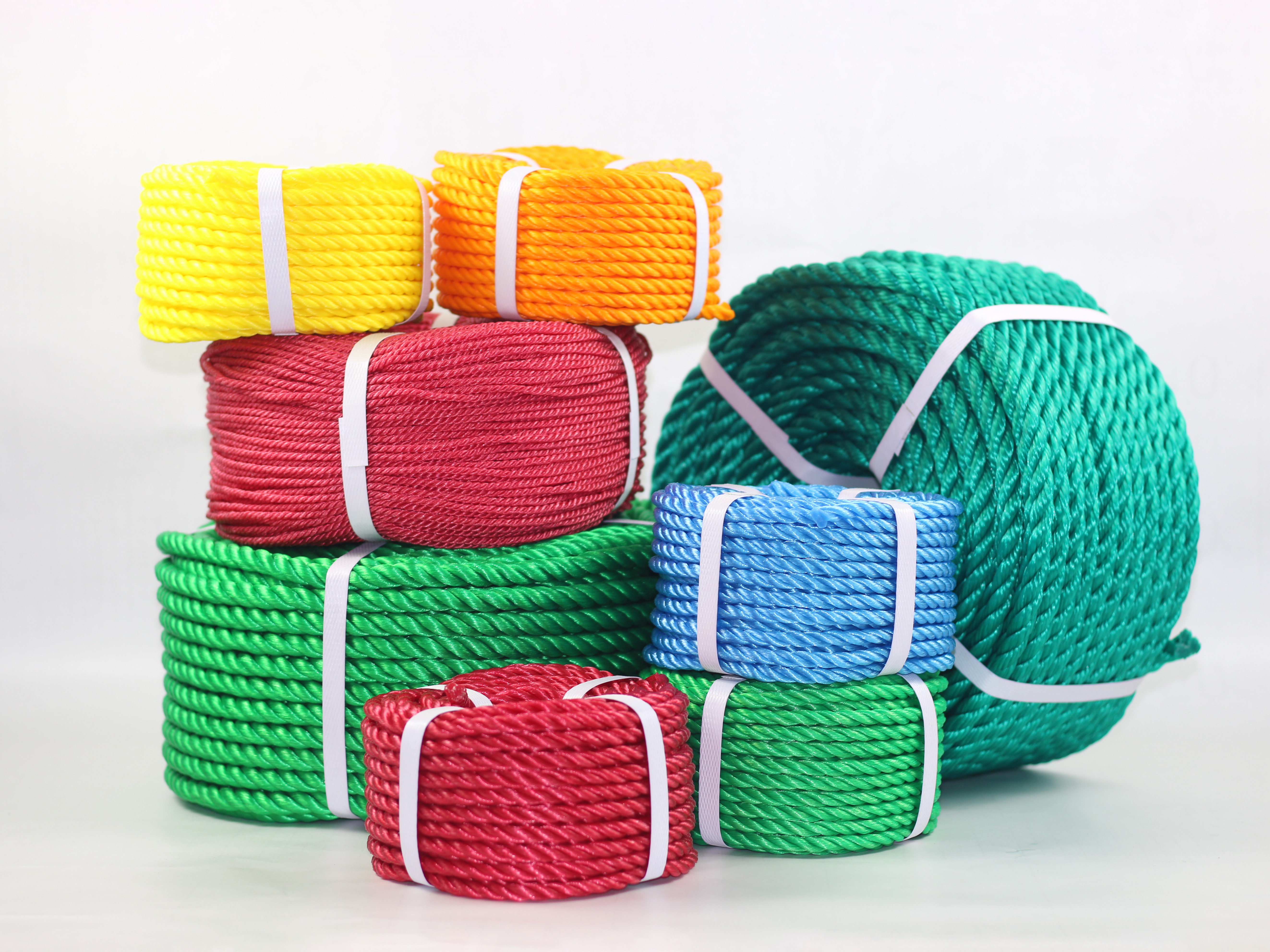 Wholesale fishing packaging rope 6mm X 100 m pe twisted rope