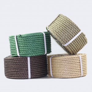Famous Wholesale Pppe Rope Company Factories - 3/4 strands PP hemp cord rope for danline, fishing, floating  – Dongyuan