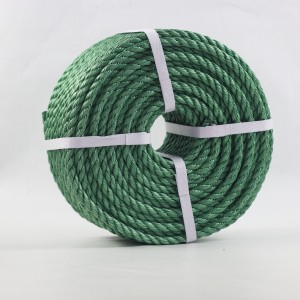 Supplier’s own factory produces 3/4 strands PP twisted rope for mariculture