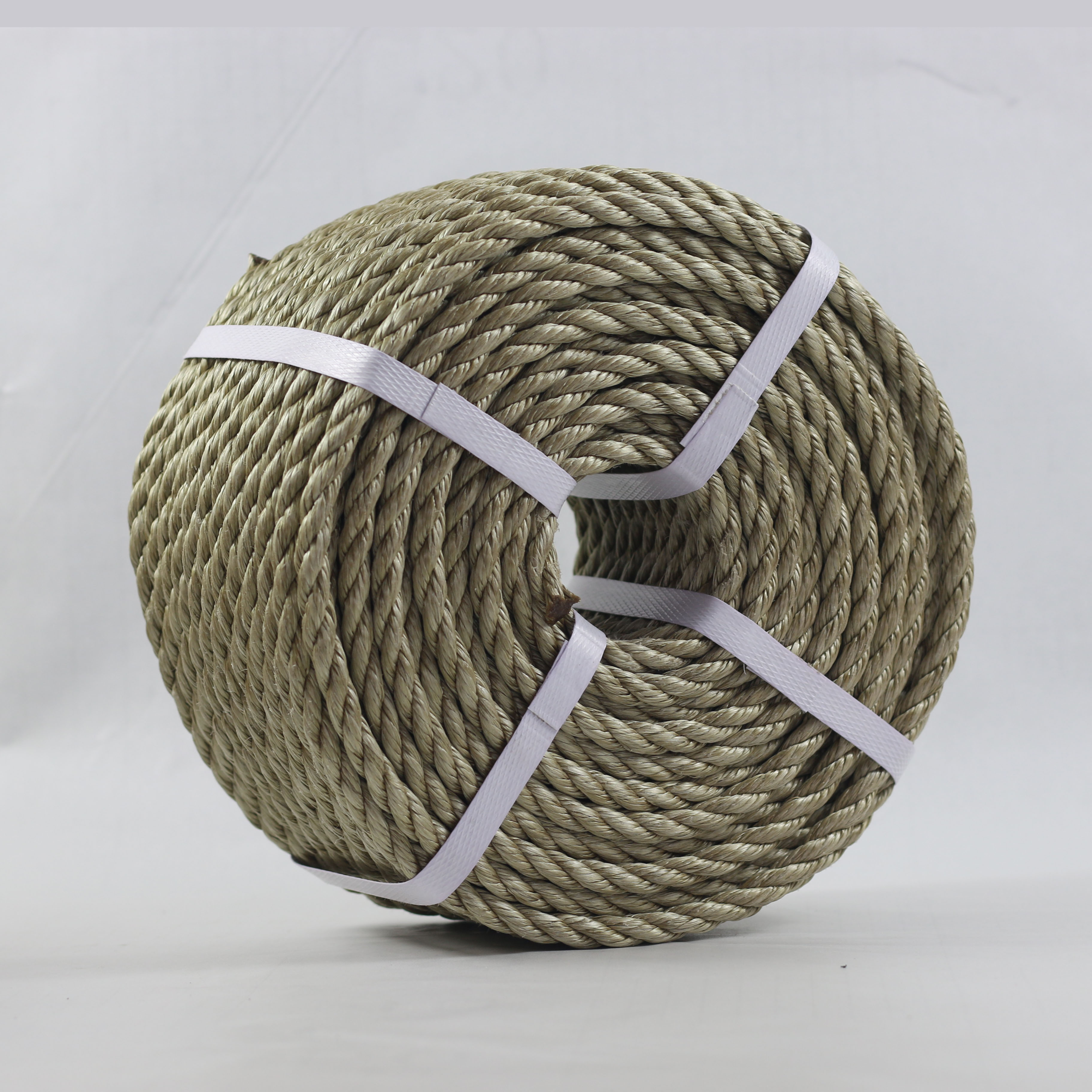 Wholesale 3/4 strands PP hemp cord rope for danline, fishing, floating  Manufacturer and Supplier