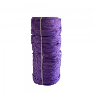 factory offer  purple PP rope with 10 mm size