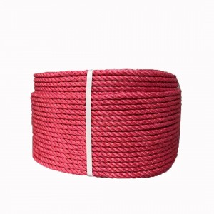 Stock Stock! Red 12mm PP twist rope with low price