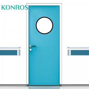 China OEM Hygienic Door Supplier –  Medical Door with Circular Windows – Ezong