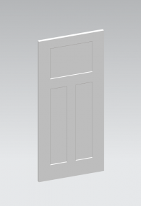 6'8" 3 Panel Craftsman Style Shaker Door