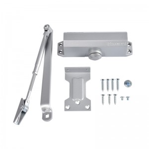 Excellent quality D4016 UL Listed Medium Heavy Duty Adjust Hydraulic Automatic Aluminum Commercial Door Closer Hinge for 20-150kg Door