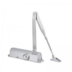 Factory Customized China D2024 European Style Adjustable Aluminum Hydraulic Automatic 180 Degree Commercial Door Closer