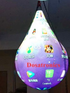Special Shape LED Display Customized Indoor Water-drop LED Screen