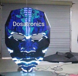 Indoor LED Display Customized Facial Makeup LED Mask High Definition Video