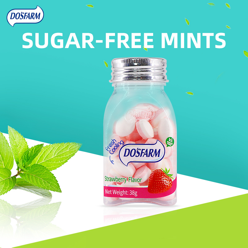 Do’s Farm Sugar-Free Mints Multi-Flavored Vitamin C Fresh Breath Fragrant Tablet Candy 38g