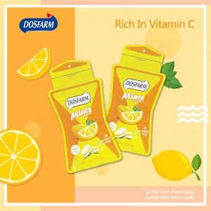 2022 Good Quality Mints Candy - DOSFARM OEM Lemon Mint Candy Thin Mints 0 Calorie 12.8g For Wholesale – DOSFARM