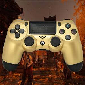 Controller V2 Wireless Bluetooth with USB Cable for Sony Playstation 4 Compatible with Windows Pc & Android Os (Gold)