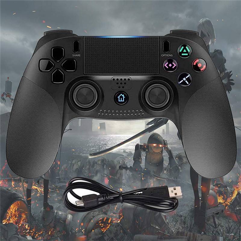 PS4 Controller Wireless Controller for Playstation 4, Game Controllers Compatible with PS4 Console and PC (Black) Featured Image