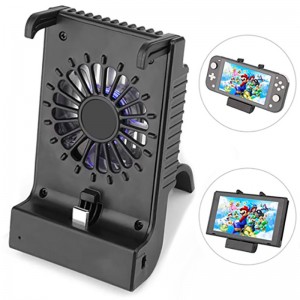 Cooling Fan Grip Holder Kickstand Charging Stand for Switch/Switch Lite Console