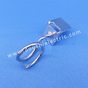 Hot dip galvanized bridle ring for overhead line power
