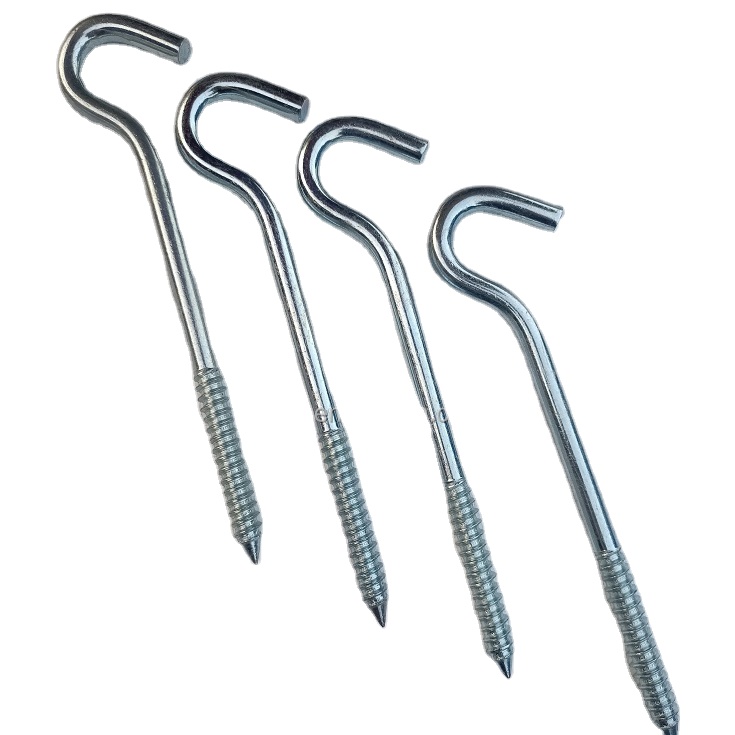 Best carbon steel Open Eye Screw hook HDG eye hook screw Zinc Plated hook  screw Manufacturer and Factory