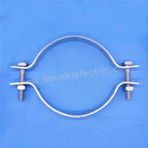 Hot Dip Galvanized Strut-mounted Clamps Carbon Steel 2A Pole Clamp For Electric Power